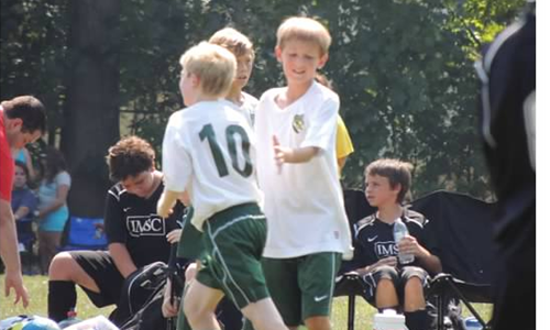 Celebrating a goal
