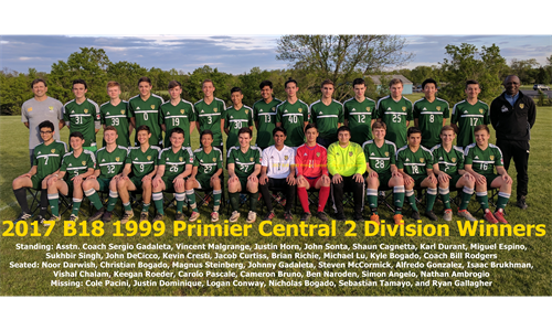 2017 B18 1000 Premier Central 2 Division Winners